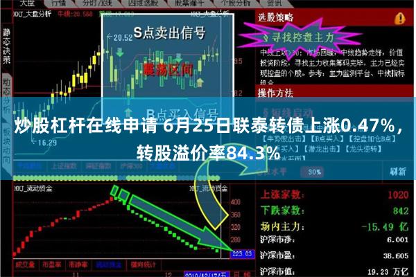 炒股杠杆在线申请 6月25日联泰转债上涨0.47%，转股溢价率84.3%