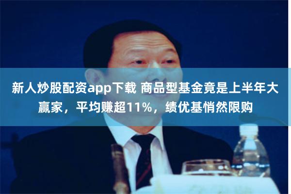 新人炒股配资app下载 商品型基金竟是上半年大赢家，平均赚超11%，绩优基悄然限购