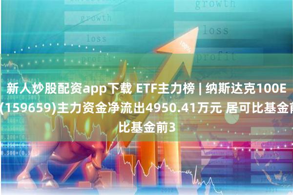 新人炒股配资app下载 ETF主力榜 | 纳斯达克100ETF(159659)主力资金净流出4950.41万元 居可比基金前3